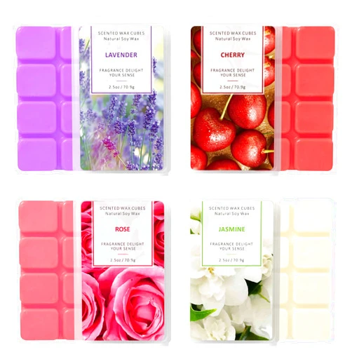 LA BELLEFÉE Wax Melts Wax Cubes, Natural Soy Wax Cubes Candle Melts, Scented Wax Melts for Wax Warmer Mothers Day Gifts Decor, Floral of Rose, Lavender, Jasmine, Cherry for Spa Relaxing, Bath, Yoga