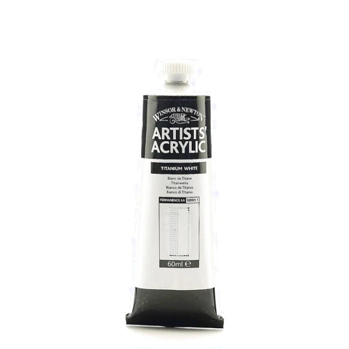 Winsor & Newton Artists' Acrylic Colours titanium white 60 ml 644 [PACK OF 2 ]