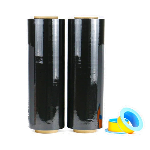 BOMEI PACK 2 Pack 1500ft Industrial Black Stretch Wrap Film 70 Gauge 15