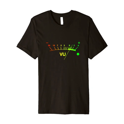 DJ gifts for men & gifts for DJs & t shirt display VU Meter dB DJ Premium T-Shirt