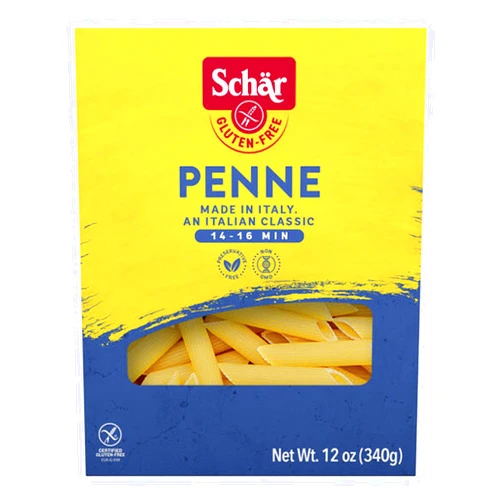 Schar - Penne - Certified Gluten Free - No GMO's, Lactose or Wheat - (6.2 oz) 5 Pack