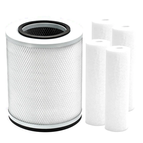 HSIAMEN FR200 Replacement Filter Compatible with Austin Air Healthmate Plus Junior & Junior Air Purfier HM200 HM205 with 4 White Pre-Filter, Compared to Part # FR200 FR205