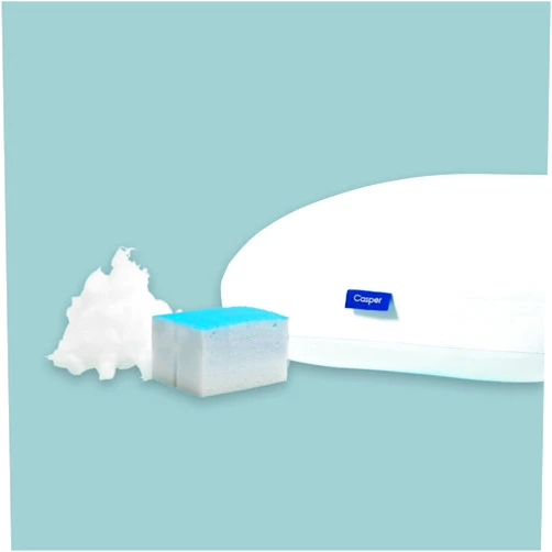 Casper Sleep Hybrid Snow Pillow, King, White
