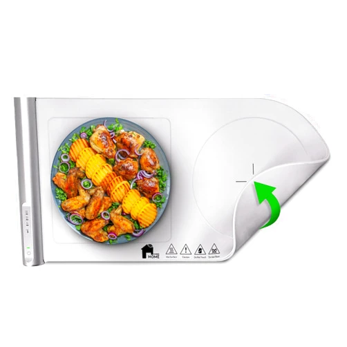 EconoHome Premium Silicone Food Warmer for Parties, Buffet, Sabbath, Holidays - Roll Up Electric Powered Food Warming Tray to Keep Your Food Warm - 3 Heat Levels, Large Surface Area