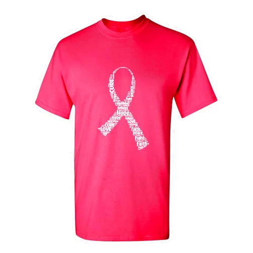 Feelin Good Tees Breast Cancer Awareness Support Pink Ribbon Graphic Mens Womens T-Shirt