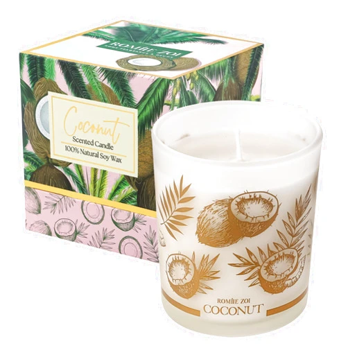 ROMIIE ZOI Scented Candle - Coconut - 6oz Aromatherapy Soy Wax Jar Candle for Home, Gifts for Women - 170g