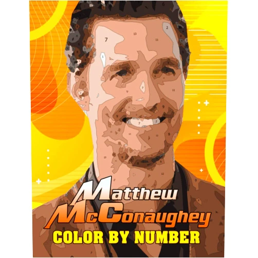 By Greg Clark (Author) Matthew McConaughey Color By Number: Romantic Comedies Actor Inspired Color Number Book for Fans Adults Creativity Gift