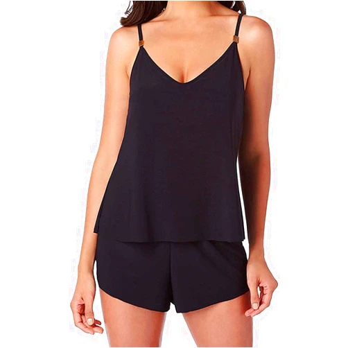 MagicSuit Women's Swimwear Solid Mila Soft Cup Romper Swimsuit with Adjustable Straps