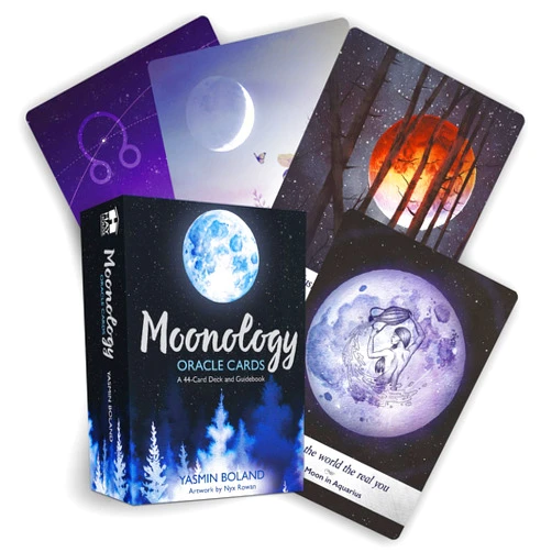 By Yasmin Boland (Author), Nyx Rowan (Illustrator) Moonology Oracle Cards: A 44-Card Moon Astrology Oracle Deck and Guidebook