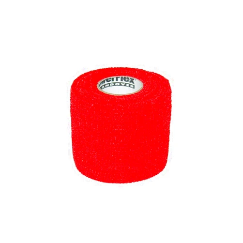 PowerFlex Self Adherent Tape, Latex, Athletic Tape, Red, 2