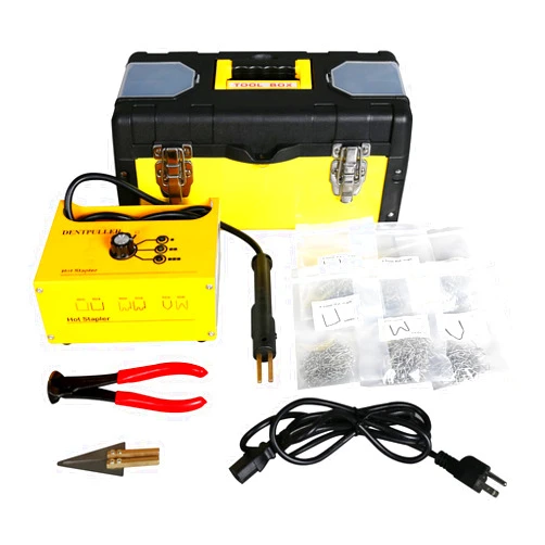 Dentpuller 60W Plastic Welder Hot Stapler，110V Bumper Plastic Repair Welding Kit