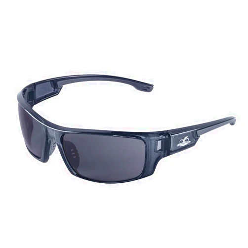 Bullhead Safety Eyewear Bullhead Safety Dorado Safety Glasses with Performance Fog Technology, ANSI Z87+, Protective Eyewear with UV Light Protection and Anti-Scratch Coating, Dark Smoke Lenses, Crystal Black Frame