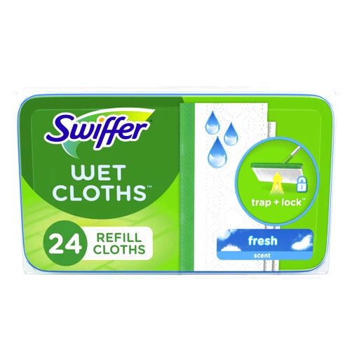 Swiffer Sweeper Wet Mopping Cloths, Open-Window Fresh, 24 count