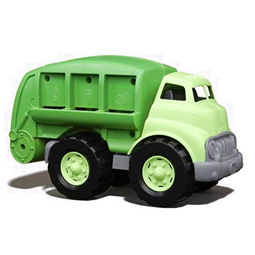 Green Toys Recycling Truck, Green CB - Pretend Play, Motor Skills, Kids Toy Vehicle. No BPA, phthalates, PVC. Dishwasher Safe, Recycled Plastic, Made in USA.