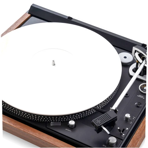 Break Tradition Acrylic Turntable Mat by Break Tradition - Vinyl Record Accessories for LP Record Player - Premium Turntable Slipmat to Reduce Noise Due to Static and Improve Sound Quality (White)