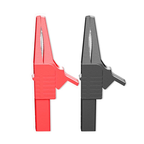 Goupchn 2PCS Heavy Duty Alligator Clips Full Insulated Safe Crocodile Clips with 4mm Banana Jack Socket for Automotive Car Battery Electrical Testing