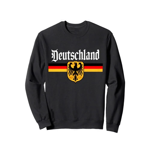 German Crest Love Oktoberfest German Party Gifts Coat of Arms Eagle Banner Vintage Deutschland Germany Flag Sweatshirt
