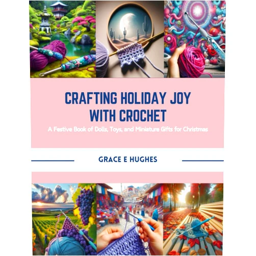 Grace E Hughes Crafting Holiday Joy with Crochet: A Festive Book of Dolls, Toys, and Miniature Gifts for Christmas