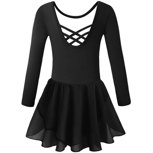 LMCOB Ballet Leotards for Girls Ballet Dance Dresses Criss-Cross Back Dance Leotards Girls Ballerina Dance Outfits