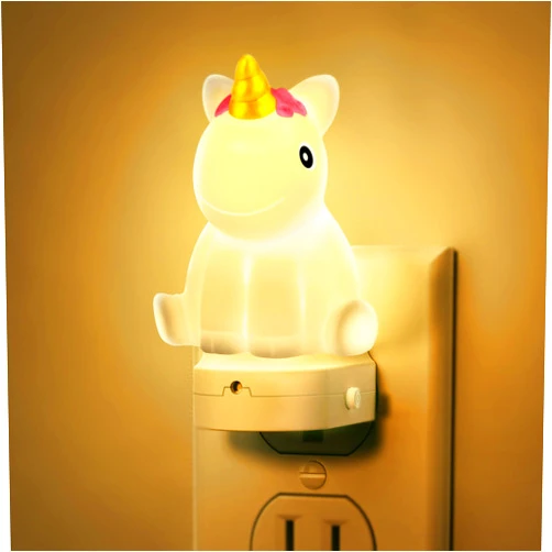 DORESshop LED Night Light for Kids, 3D Cute Unicorn Night Lights Plug into Wall with Dusk to Dawn Sensor, RGB+Soft White 3000K Night Light, Christmas Birthday Gift Nightlight for Kids, Room Decor