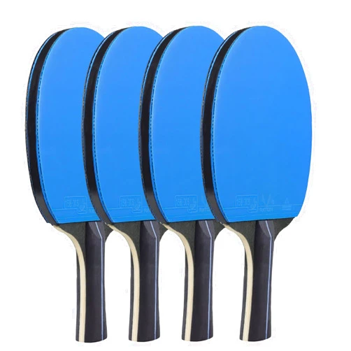 AMIRDE Ping Pong Paddles Sets of 4- Portable Table Tennis Paddles Professional Case & 4*Ping Pong Balls Table Tennis Racket Player Set for Indoor & Outdoor Games
