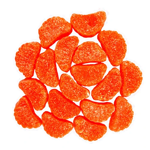 Needzo Fresh Orange Slices Wedges Candy Pieces, 2 Bags, 10 Ounces Each
