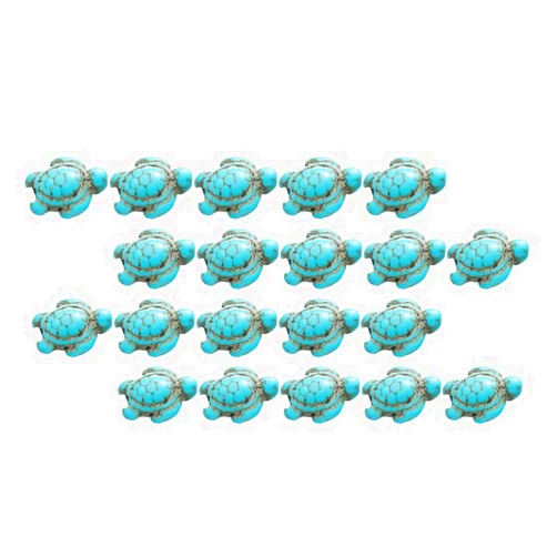 EXCEART 1 Set Turquoise Turtle Gemstone Spacer Beads Gemstone Beads for Bracelet Turquoise Spacer Beads Tortoise Beads for Jewelry Making Turtle Charm Loose Beads Sea Accessories Beaded