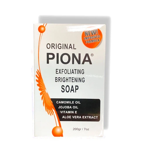 Piona Exfoliating & Brigtening Soap 7oz - Camomile Oil - Jojoba Oil - Vitamin E - Aloe Very Extra - By Cherrybargains