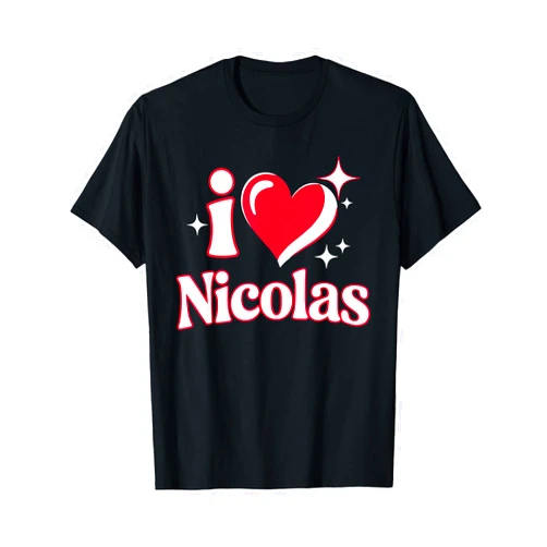 NICOLAS Designs By ShirtZilla I Love Nicolas T-Shirt Name T-Shirt