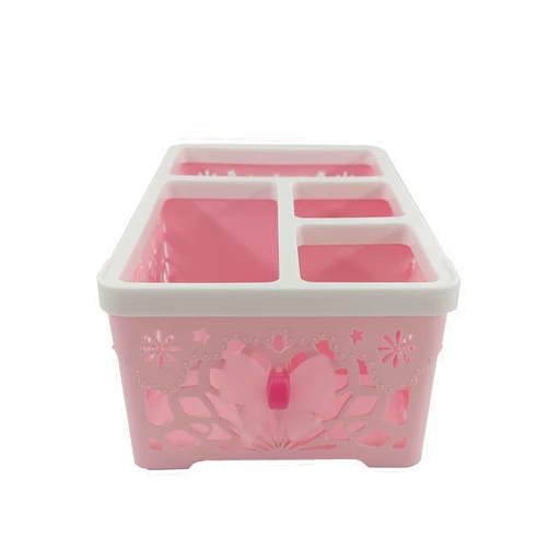 WQURC New Pink Cute Kitty Storage Box Multi Purpose Storage Box Basket