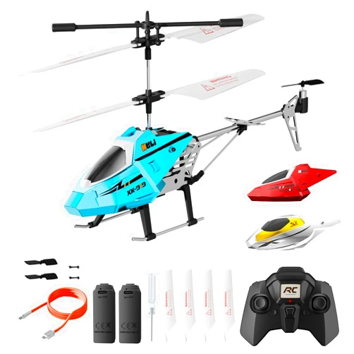 XIKOTEC XK919 Remote Control Helicopter for Kids with Altitude Hold,One -Key Take Off/Landing,2.4 GHz,3.5 Channel and Gyro Stabilizer,26 Mins Flight (2 Batteries),Remote Helicopter Toys for Boys and Girls.