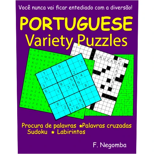 F NEGOMBA PORTUGUESE VARIETY PUZZLES (Portuguese Edition)