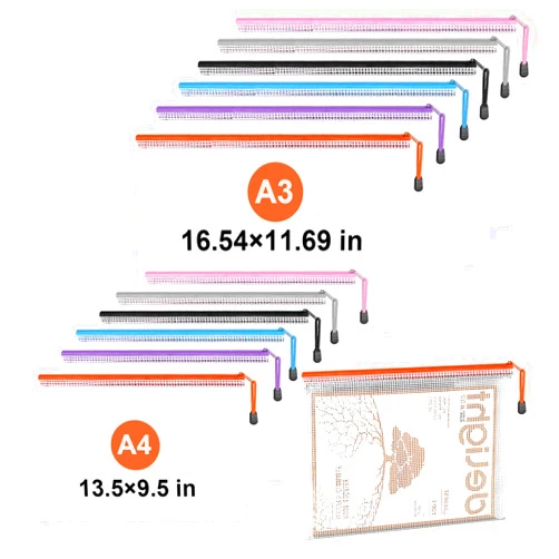 Jicsetk Mesh Zipper Pouches,Zipper Bags A3 A4 Size,Puzzle Storage Bags for Classroom Organization,Travel Storage and Office School Supplies. (A4*6Pcs+A3*6Pcs)