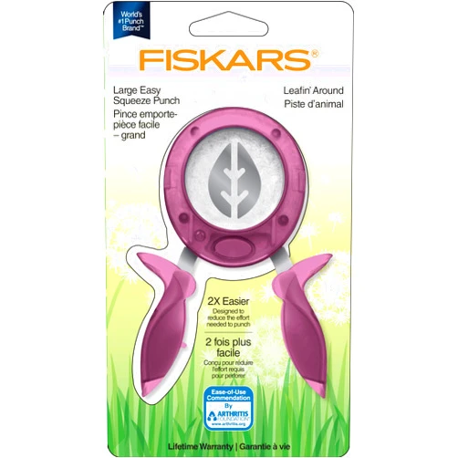 Fiskars Large Squeeze Punch: Spring Leafin' Around, Limited Edition