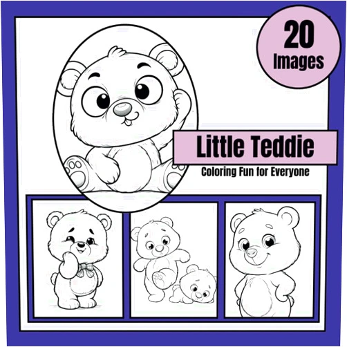 By Guppy Milo (Author), Kelly Coffman (Author) Little Teddie Coloring Fun for Everyone (Guppy Milo Animal Series for Ages 2+)
