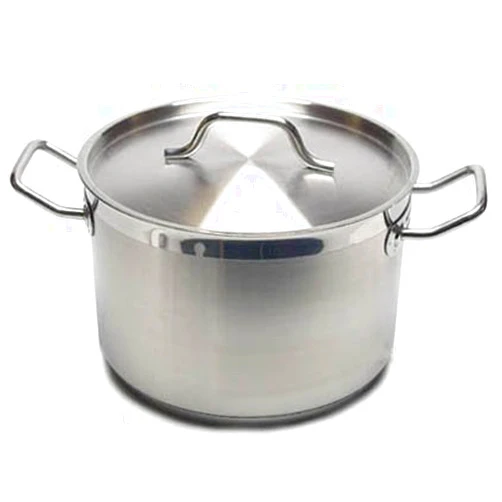 Onesource 1 X New Professional Commercial Grade 8 QT (Quart) Heavy-Gauge Stainless Steel Stock Pot, 3-Ply Clad Base, Induction Ready, With Lid Cover NSF Certified Item
