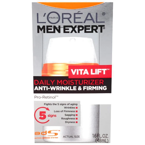 L’Oréal Paris L'Oreal Paris Men Expert Vitalift Anti-Wrinkle & Firming Face Moisturizer with Pro-Retinol, 1.6 oz