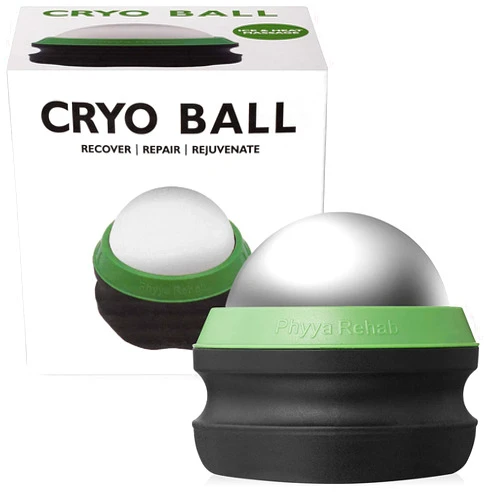 Phyya Rehab Massage Ice Roller Ball - Roller for Muscles Deep Tissue - Cold Therapy - Plantar Fasciitis Roller