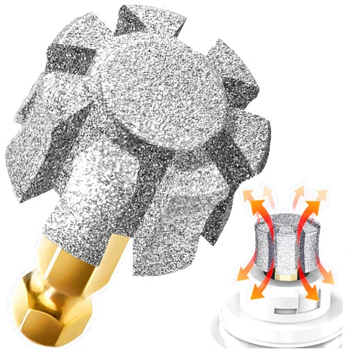 LENONG Dog Nail Grinder Head Fast Cooling Grinding Wheel Diamond Sawtooth Bit for Anxious Dogs, Compatible with Casfuy Primens Bonve YABIFE LuckyTail Boshel VIWIK and More - 1P 180#