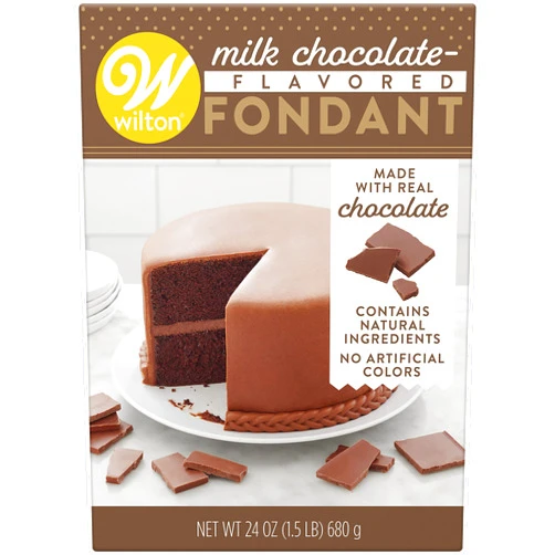 Wilton Milk Chocolate-Flavored Fondant for Cake Decorating, 24 oz.