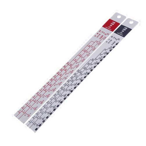 Ankexin Standard Paint Ruler Paint Ratio Ruler Paint Mixing Ruler Dipstick Scale Ruler Paint Mixing Tool Ruler Paint Tool(Large - 32 * 3CM)