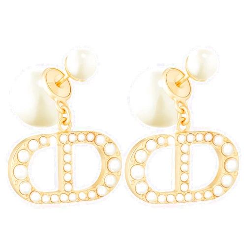 Merlinae 18K Gold Plated Copper Pearl Earrings Non Allergenic Birthday Gift Baroque Exquisite Jewelry Shining And lustrous Earrings For Women