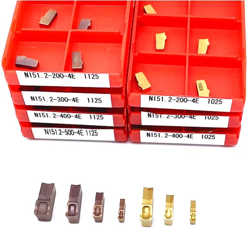 SRCGG 10pcs N151.2-300-4E N151.2-200-4E N151.2-400-4E 1025 1125 Grooving Tool High Quality Carbide Insert N151.2 Turning Tool (Size : N151.2-400-4E 1125, Color : Red)