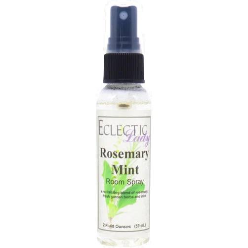 Eclectic Lady Rosemary Mint Room Spray, 2 Ounces, No Artificial Colors, Parabens, or Preservatives - Fragrant Aromatic Room Mist For Home, Room, Office