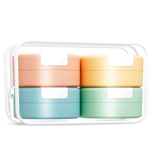 Gemice Travel Containers for Toiletries, Magnetic Travel Containers, TSA Approved Cream Jars with Clear Toiletry Bag, Leak-proof Small Jars with Multiple Labels for Better Organization