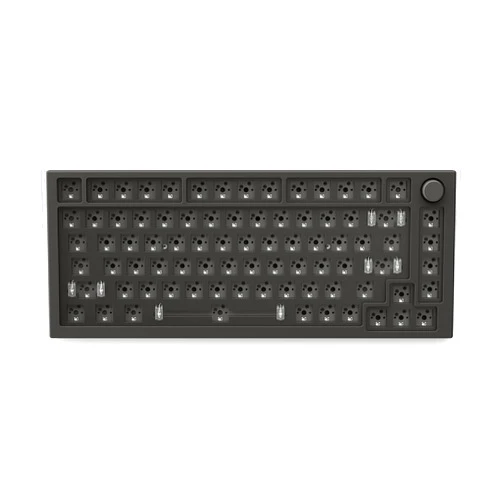 Glorious Modular Mechanical Gaming Keyboard - 75% / Barebones/Pre Built/Black and White (Barebones (Black)) (Renewed)