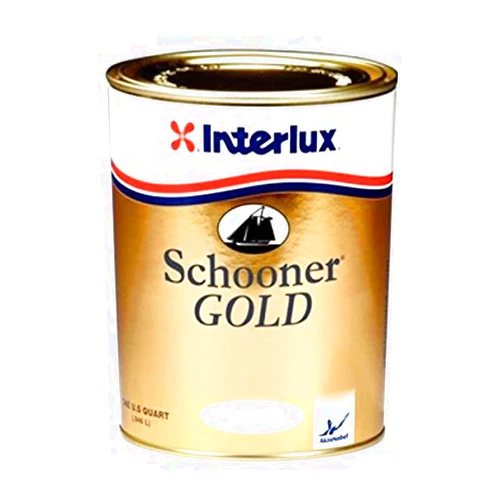 INTERLUX YVA500/QT - Interlux Yacht Finishes / Nautical Paint Schooner Gold Quart YVA500/QT