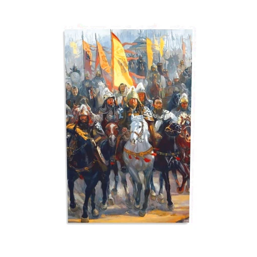 KGYlllIIUO Genghis Khan Poster Canvas Wall Art Posters For Room Aesthetic And Decor Poster For Living Room Bedroom Office Decor 12x18inch(30x45cm)