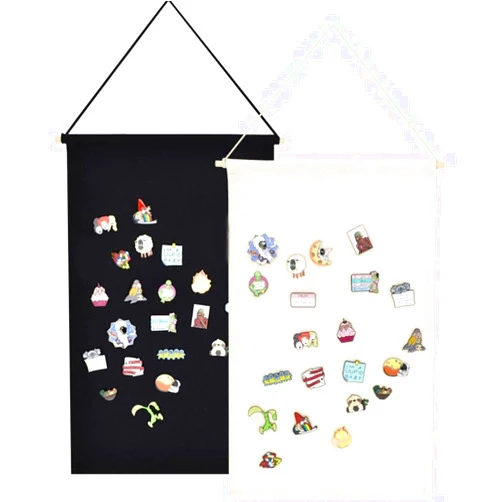 YOISNER Anekoul 2Pcs Wall Display Banners Blank Wall Canvas Banner Enamel Pin Wall Display Banners Wall Display Banner, Enamel Pin Banners for Display Badge, Buttons, Lapel Collections
