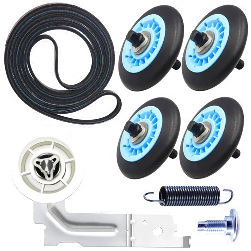 MONKEMON Upgraded Sam-Sung Dryer Repair Kit Compatible with Samsung Dryer Roller Replacement Kit, Replacement for Samsung Dryer Parts DC97-16782A Dryer Roller, DC93-00634A Idler Pulley, 6602-001655 Belt